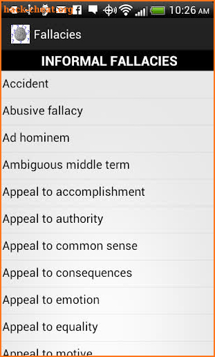 Fallacies and Biases screenshot