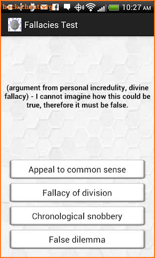 Fallacies and Biases screenshot