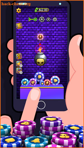 Falling Flush: Merge Cubes screenshot