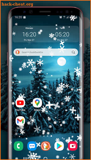 Falling Snow Wallpaper - Winter Effect screenshot