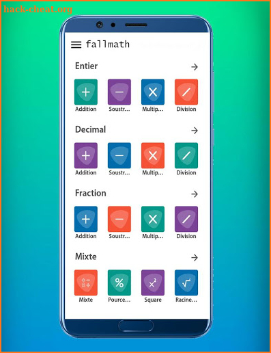 fallmath learn screenshot