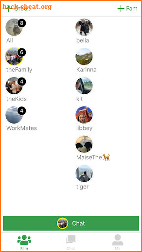 Fam Chat App screenshot