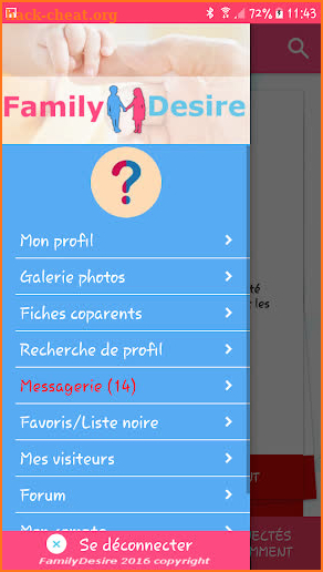 Family Desire Rencontre co-parents, mono-parents screenshot