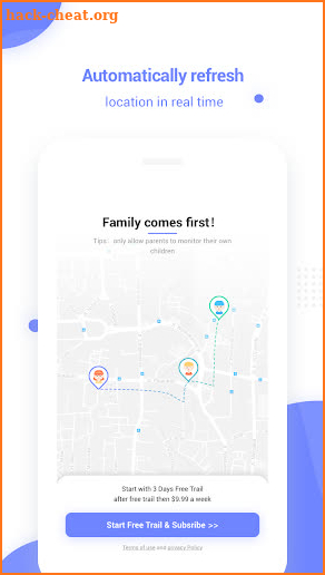 Family GPS screenshot