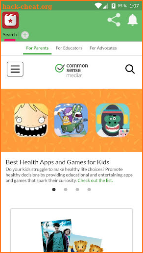 Family Media - Smart Choices - Common Sense Media screenshot