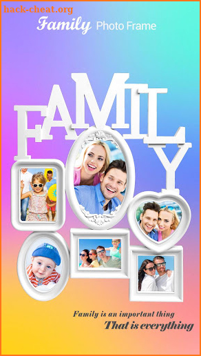 Family photo frame screenshot