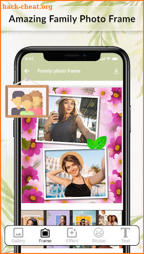 Family photo frame screenshot