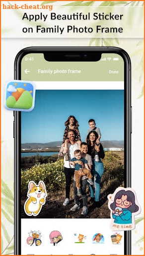 Family photo frame screenshot