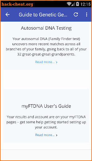 Family tree dna screenshot