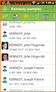 FamilyGTG - Family Tree screenshot