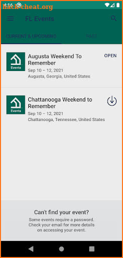 FamilyLife Events screenshot