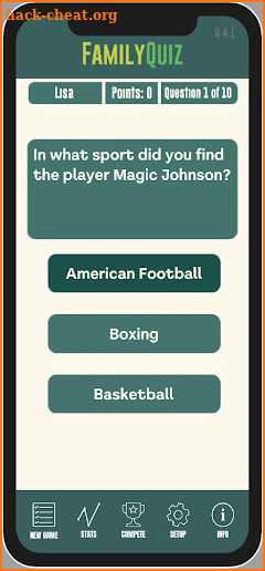 FamilyQuiz screenshot