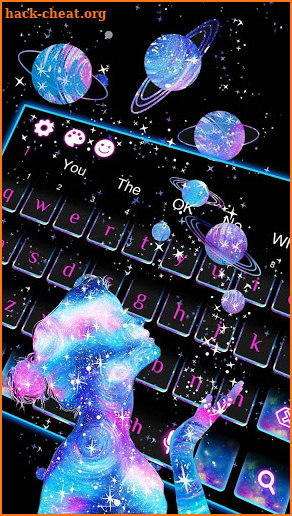 Fancy Galaxy Girl keyboard screenshot