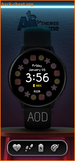 Fancy Girl Wear OS Watch Face screenshot