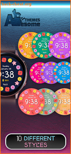 Fancy Girl Wear OS Watch Face screenshot