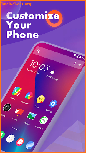 Fancy Launcher - Funny Emojis & Themes, Wallpapers screenshot