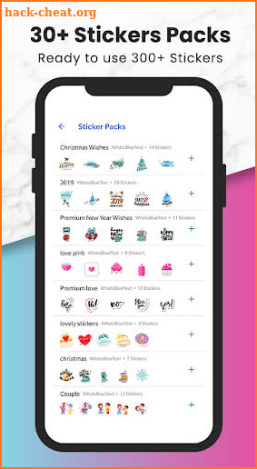 Fancy Text + Sticker Maker (WAStickerApps) screenshot