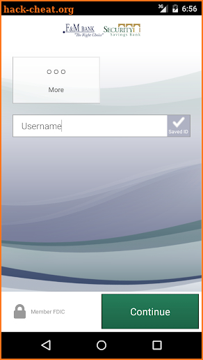F&M Bank/Security Savings Bank screenshot