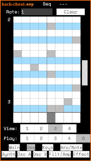 Fang Synth - Accelerometer control, arp, and seq screenshot