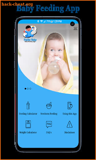 Faniks Baby feeding App screenshot