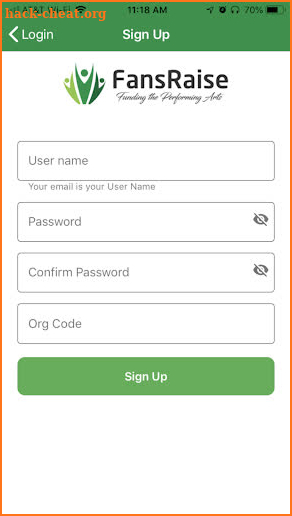 FansRaise for Members screenshot