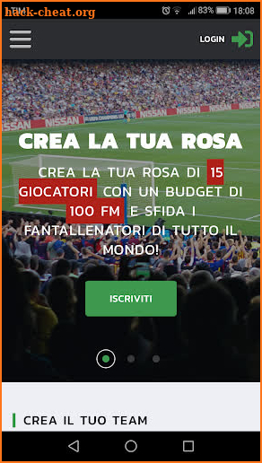 Fantaliveseriea screenshot