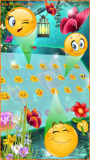 Fantasy Butterfly Keyboard Theme screenshot