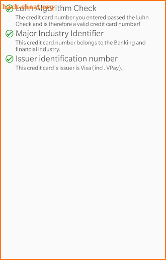 Fantasy Credit Card Validator screenshot