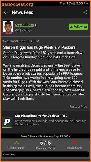 Fantasy Football & NFL News screenshot