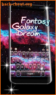 Fantasy Galaxy Dream Keyboard Theme screenshot