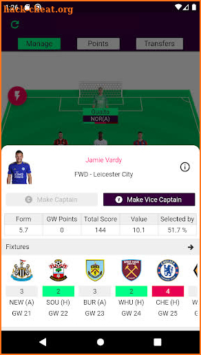 Fantasy Manager for English Premier League ( FPL ) screenshot