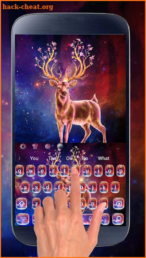 Fantasy Night Reindeer Keyboard Theme screenshot