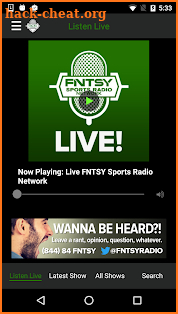 Fantasy Sports Network Radio screenshot