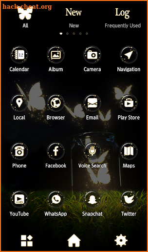 Fantasy Wallpaper Luminescent Butterflies Theme screenshot