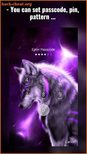 Fantasy Wolf Lock Screen screenshot