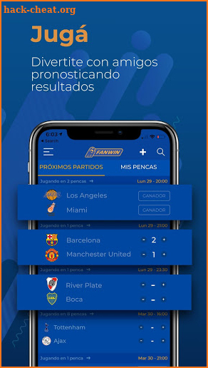 FanWin: Prode y Pencas Deportivas screenshot