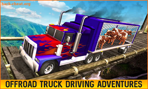 Farm Animal Transport Truck Driving Games: Offroad screenshot