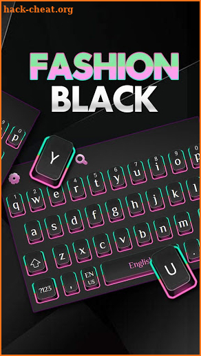 Fashion Black Keyboard screenshot