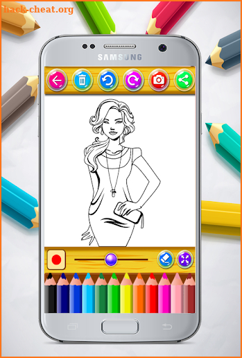 Fashion Girl Coloring Book screenshot