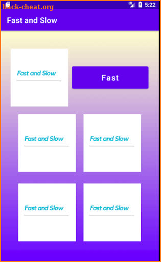 Fast and Slow screenshot