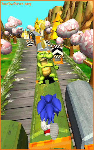 Fast Blue Hedgehog Rush - Jungle Run Adventure screenshot