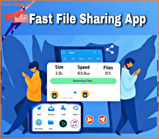 Fast File Transfer And Sharing Music & Videos App screenshot