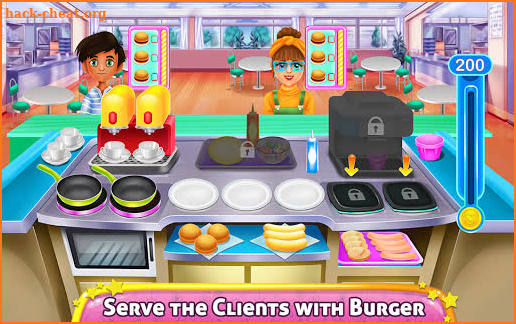 Fast Food Chef Cooking and Serving screenshot