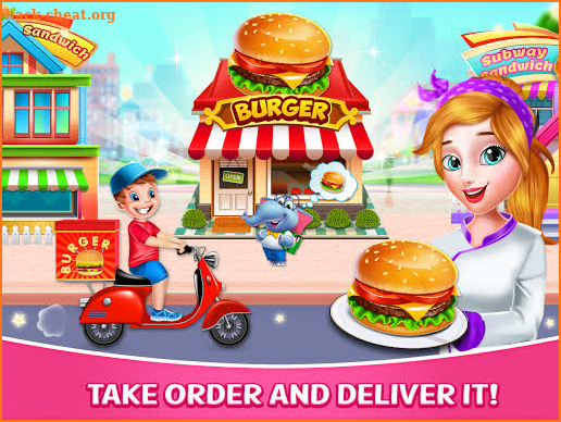 Fast Food Delivery Boy: Burger Maker Games screenshot