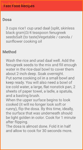 Fast Food Recipes screenshot