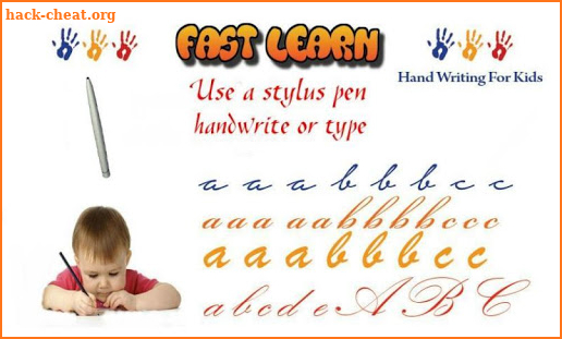 Fast Learn handwriting typing screenshot