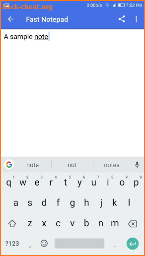 Fast Notepad screenshot