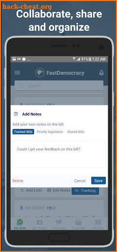 FastDemocracy - Legislation Tracker screenshot