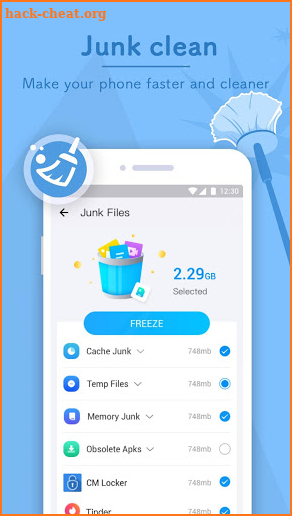 Faster Cleaner - Antivirus, Booster, Phone Cleaner screenshot