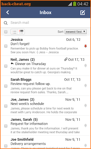 FastMail screenshot